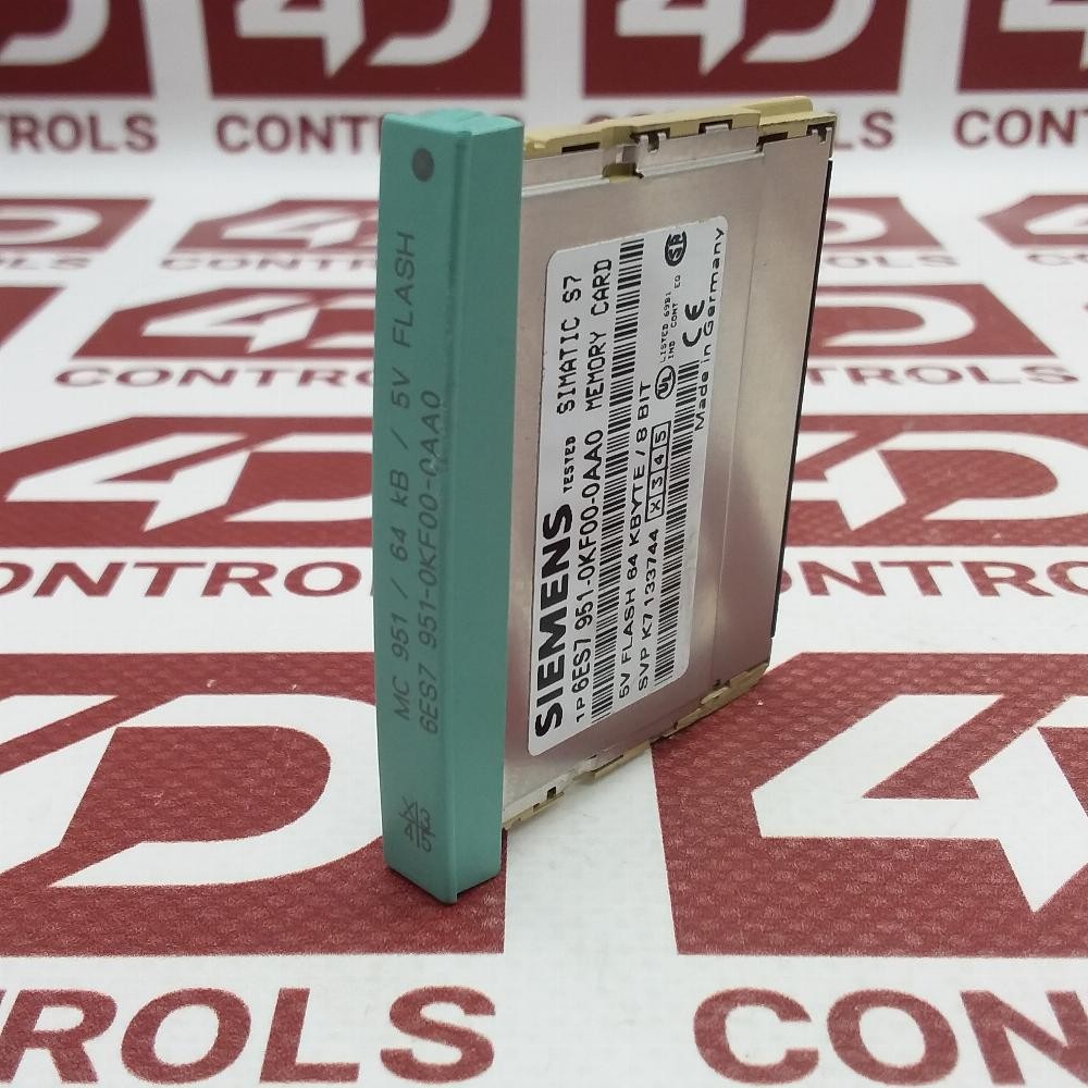 6ES7951-0KF00-0AA0 | Siemens | Simatic S7, Memory Card, 64KB, Used
