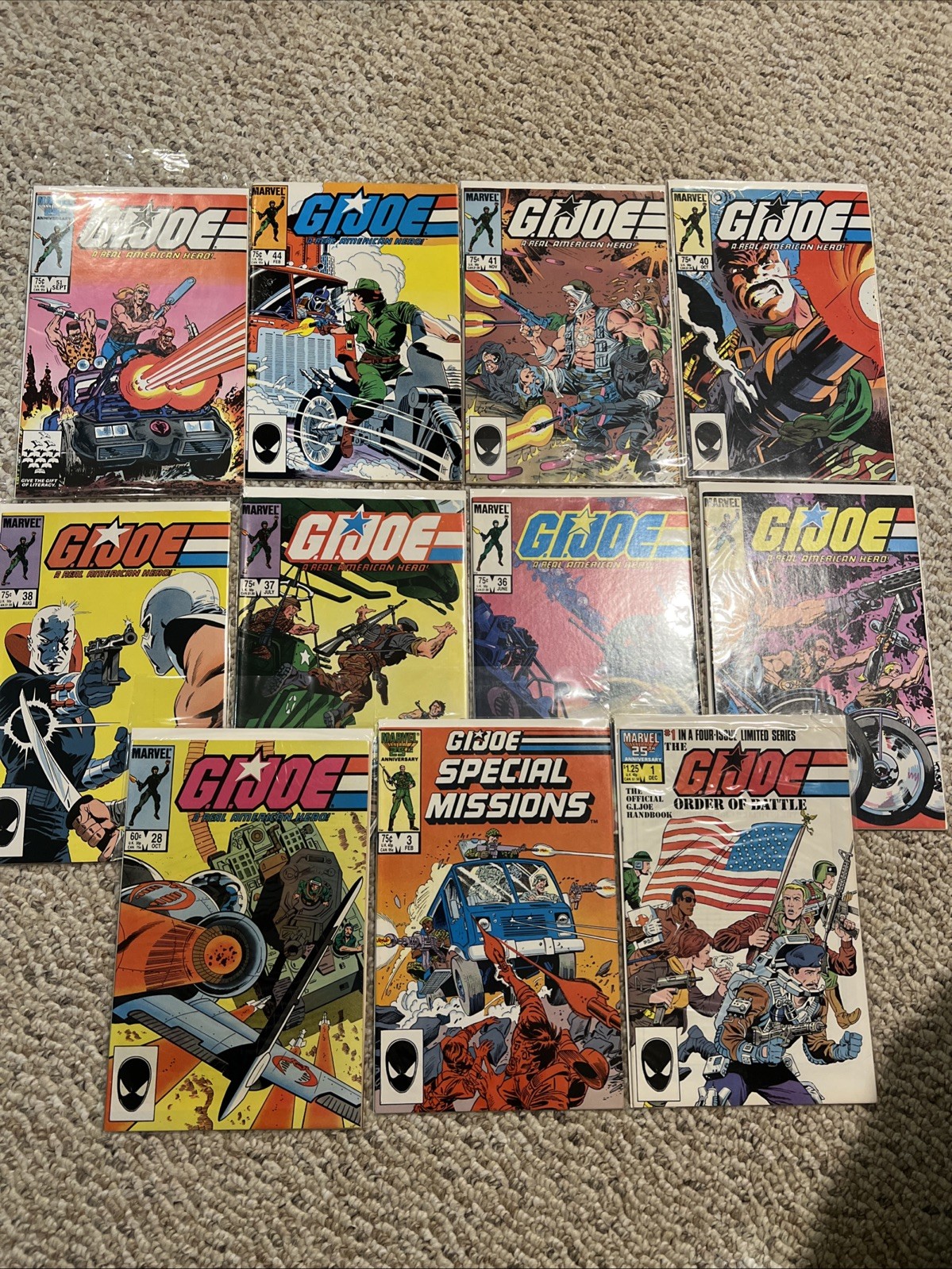 GI Joe ARAH 11 Books 9.6+ NM 28,35, 36,37,38, 40, 41, 44,51+ 2 more Zeck