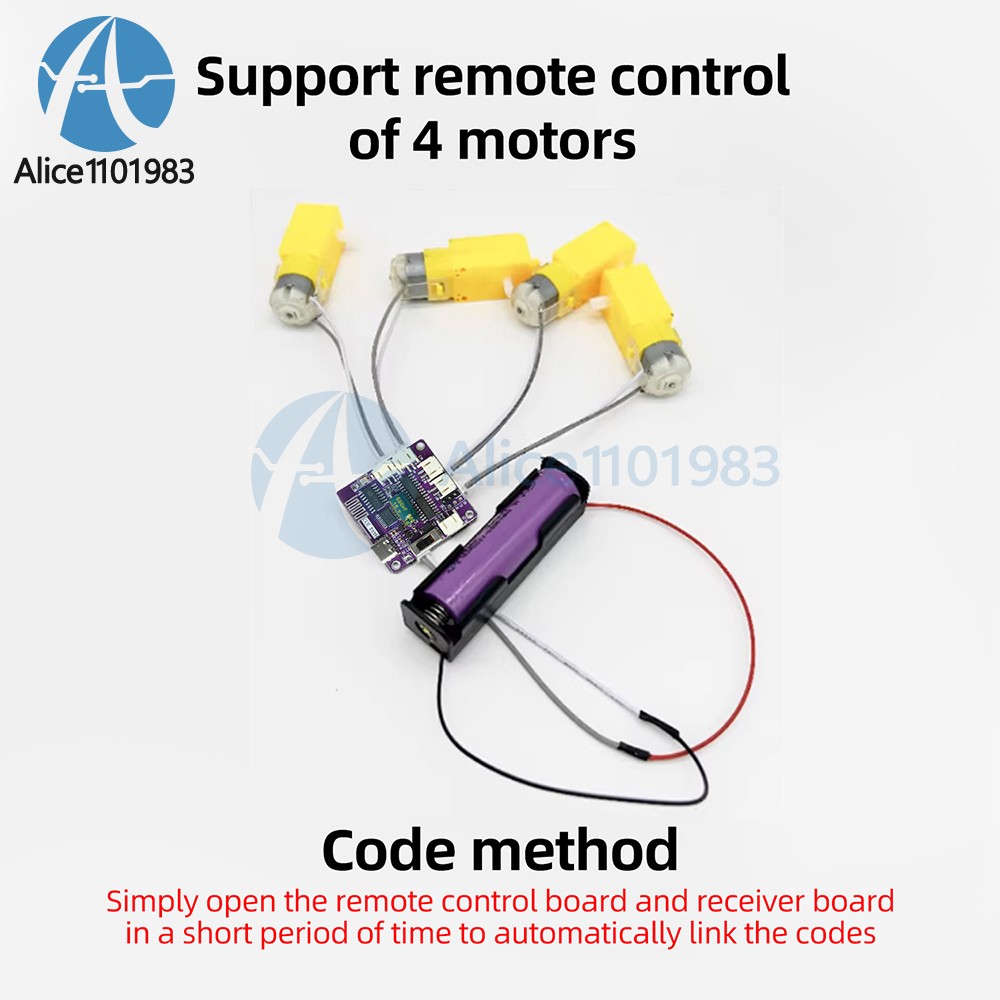2.4G Rechargeable 8-Channel RC Toy Car Remote Control Receiver Board Module Kit