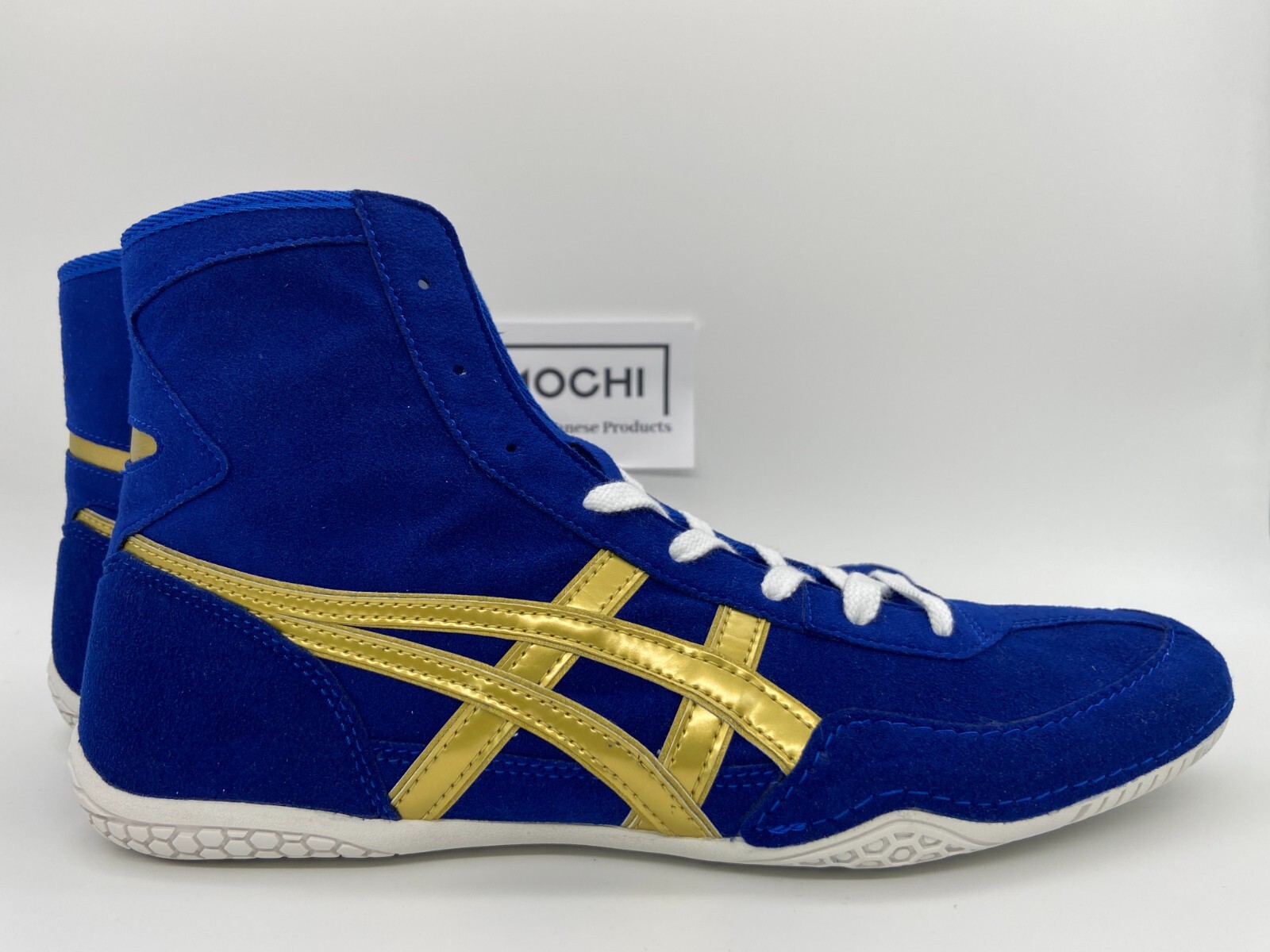 ASICS Wrestling Shoes 1083A001 EX-EO TWR900 Color BLU x BLU x GLD _ KYLN5MWH