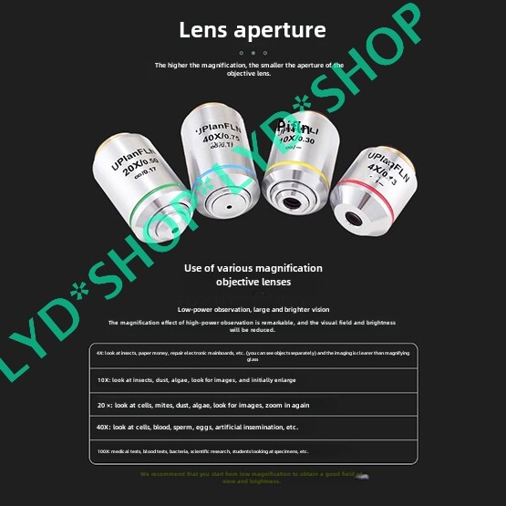 1PCS New UPlanFLN 4X/0.13 ∞/- Semi Apochromatic Microscope Objective Lens