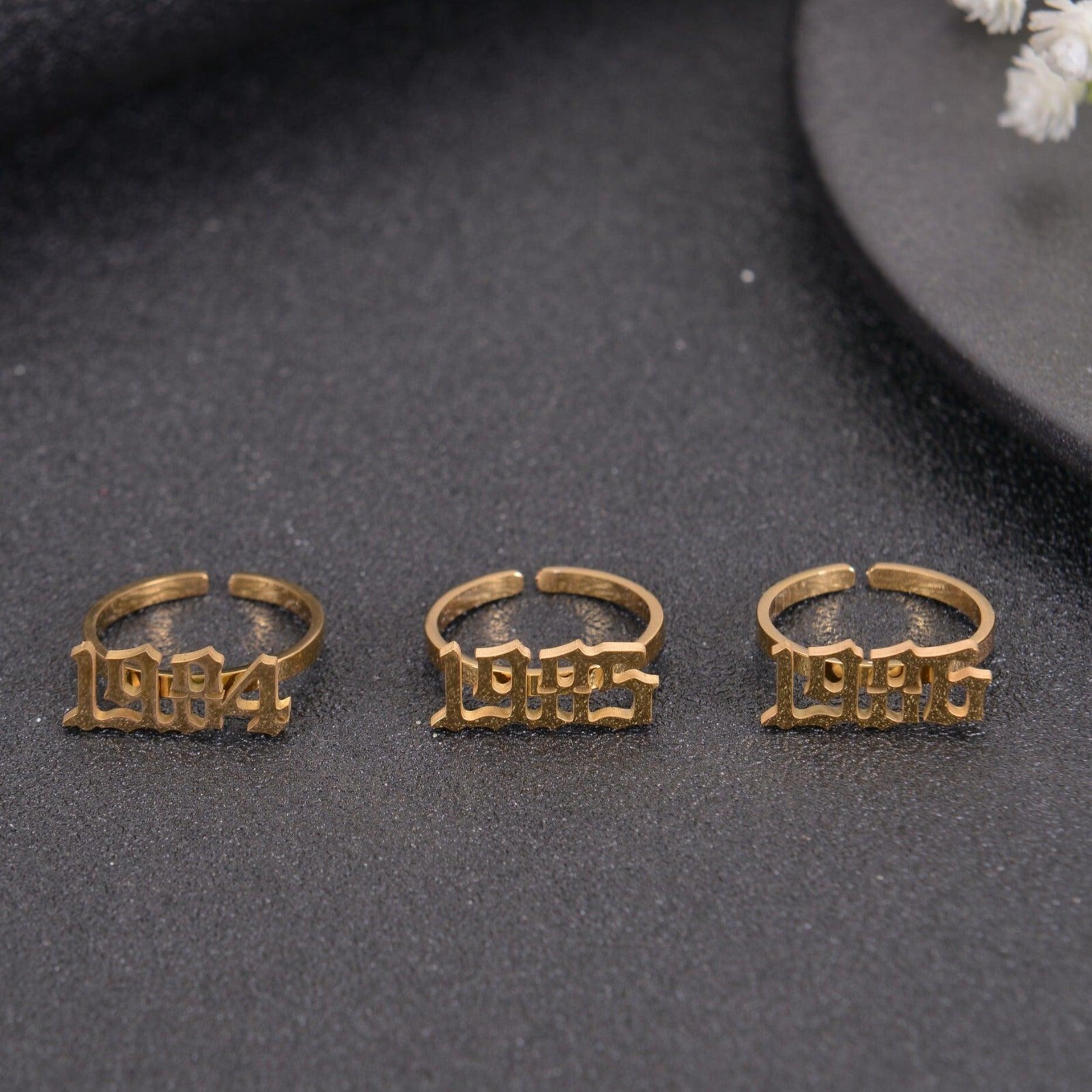 Pendantify Personalized Birth Year Ring | Custom Birth Year Ring Charm