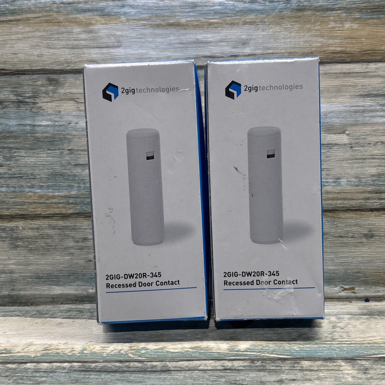 2GIG Wireless Recessed Door Contact (2GIG-DW20R-345)- 2 Pack- Fast Shipping