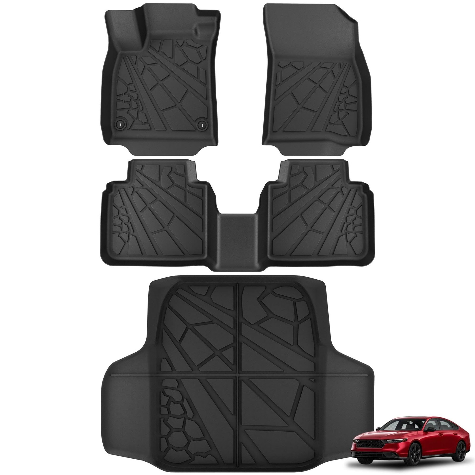 KARPAL Floor Mats for Honda Accord 2026 2025 2024 2023 (Include Hybrid), All Wea