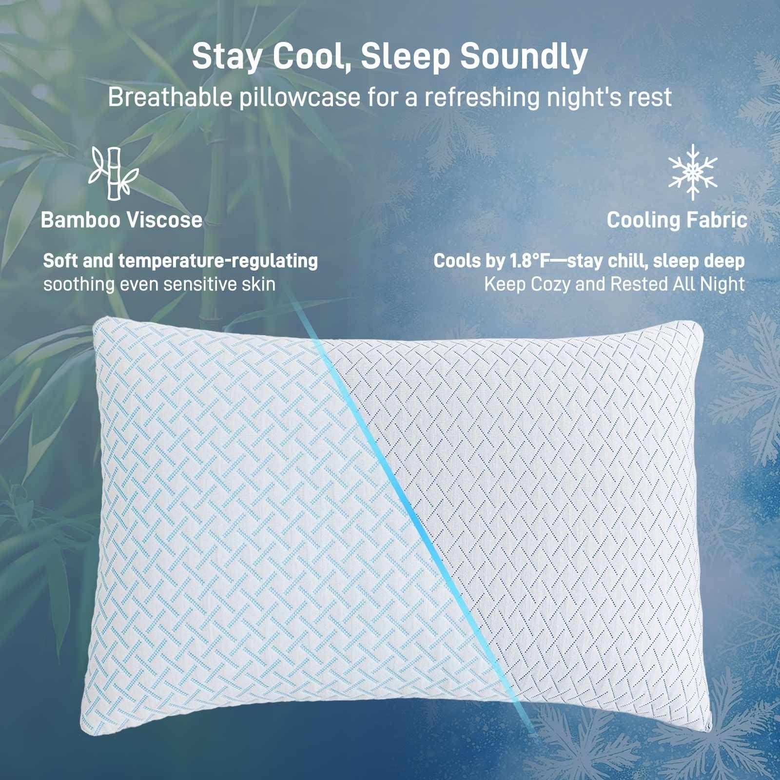 Alkyonos Shredded Memory Foam Cooling Medium Soft Viscose Derived from Bamboo...