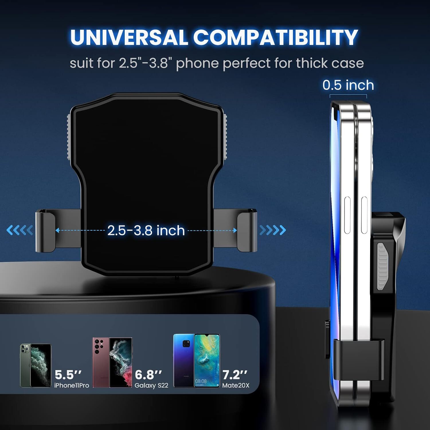 Eyoyo Bluetooth QR Code Scanner 1D 2D Wireless Back Clip UPC USB Barcode Reader