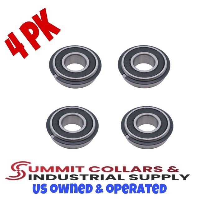 (4) 499502H, 99502H-NR Ball Bearing w/Snap Ring 5/8"x1-3/8"x7/16" (4Pc)
