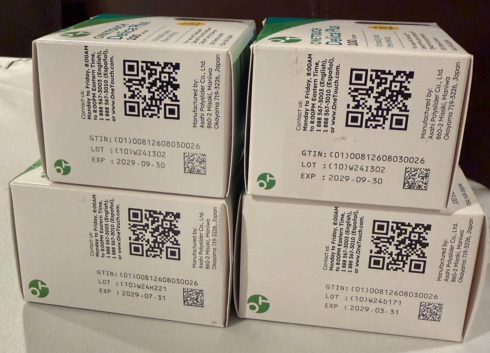 100 OneTouch Lancets Delica Plus Extra Fine 30/33 Gauge 19 Boxes