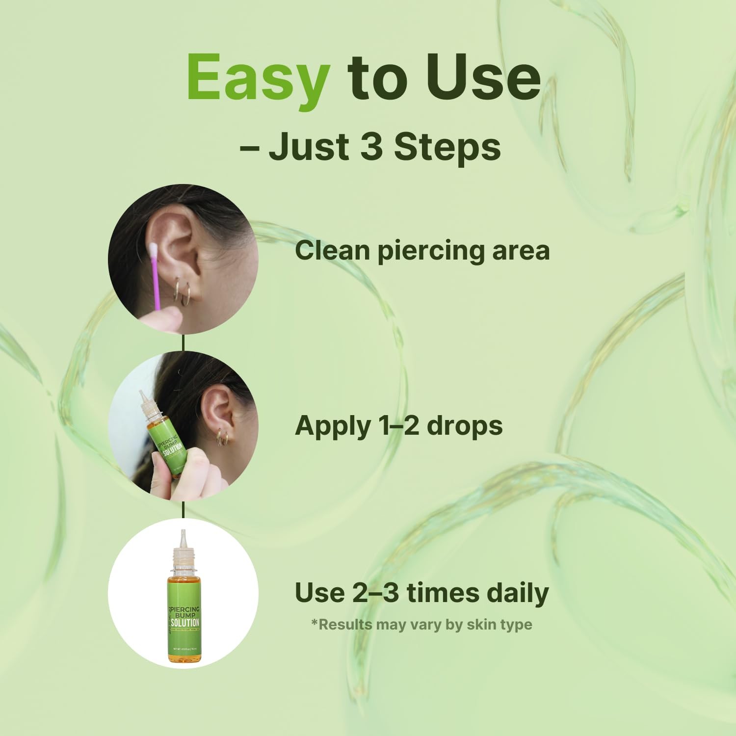 Piercing Bump Solution – Piercing Bump for Ear, Nose & Body – Soothes Keloid ...