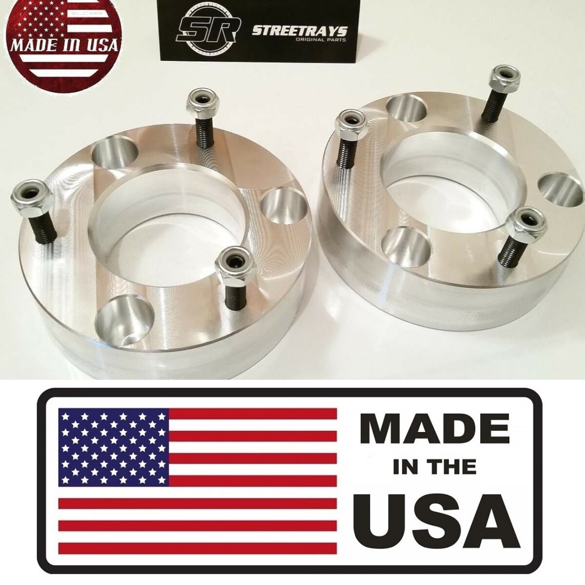 [SR] Billet 3" Front Leveling Spacer Lift Kit for 04-24 Nissan Titan 2WD & 4WD