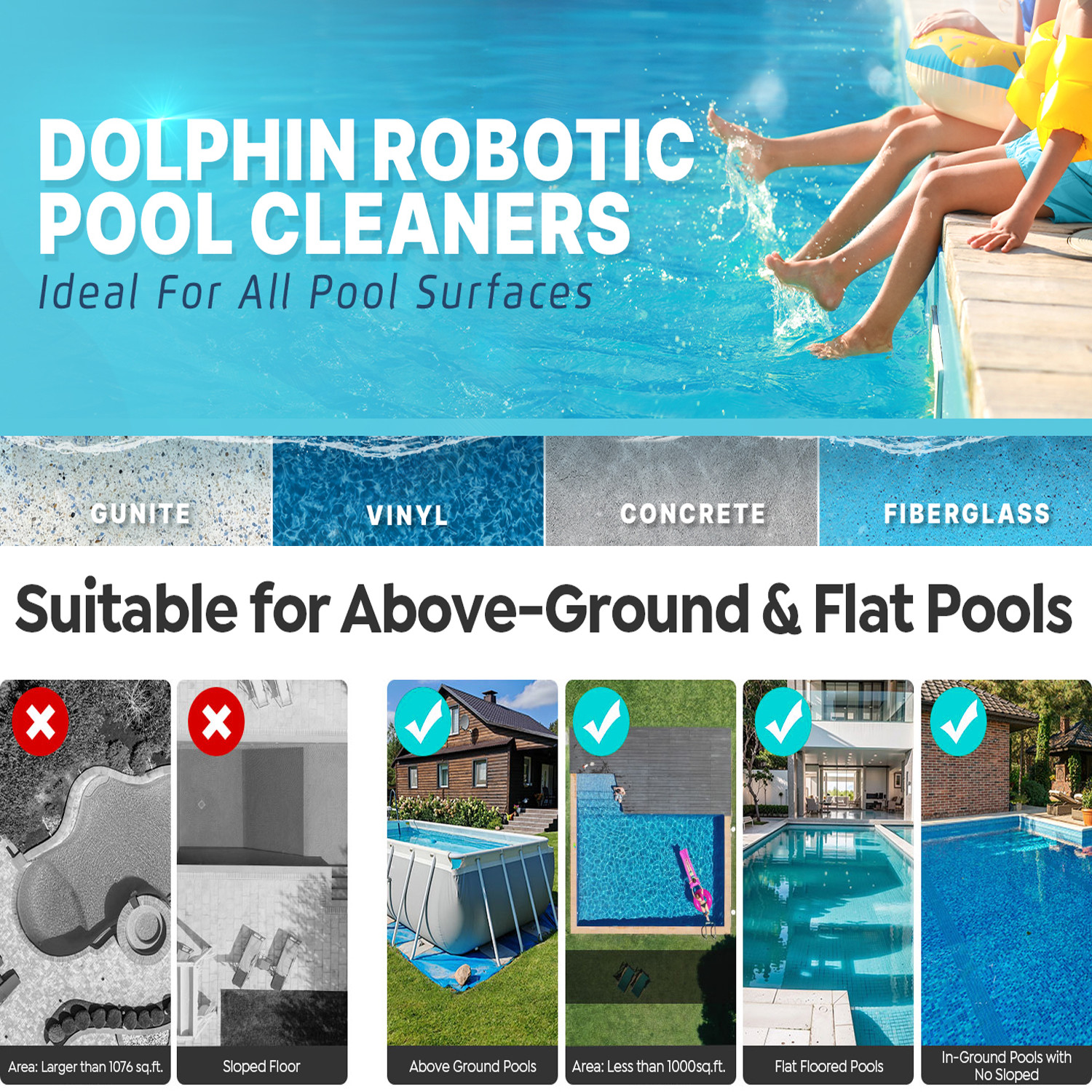 2026 Pool Cleaner Automatic Pool Vacuum Cleaner for Inground Pools Wall Climbing