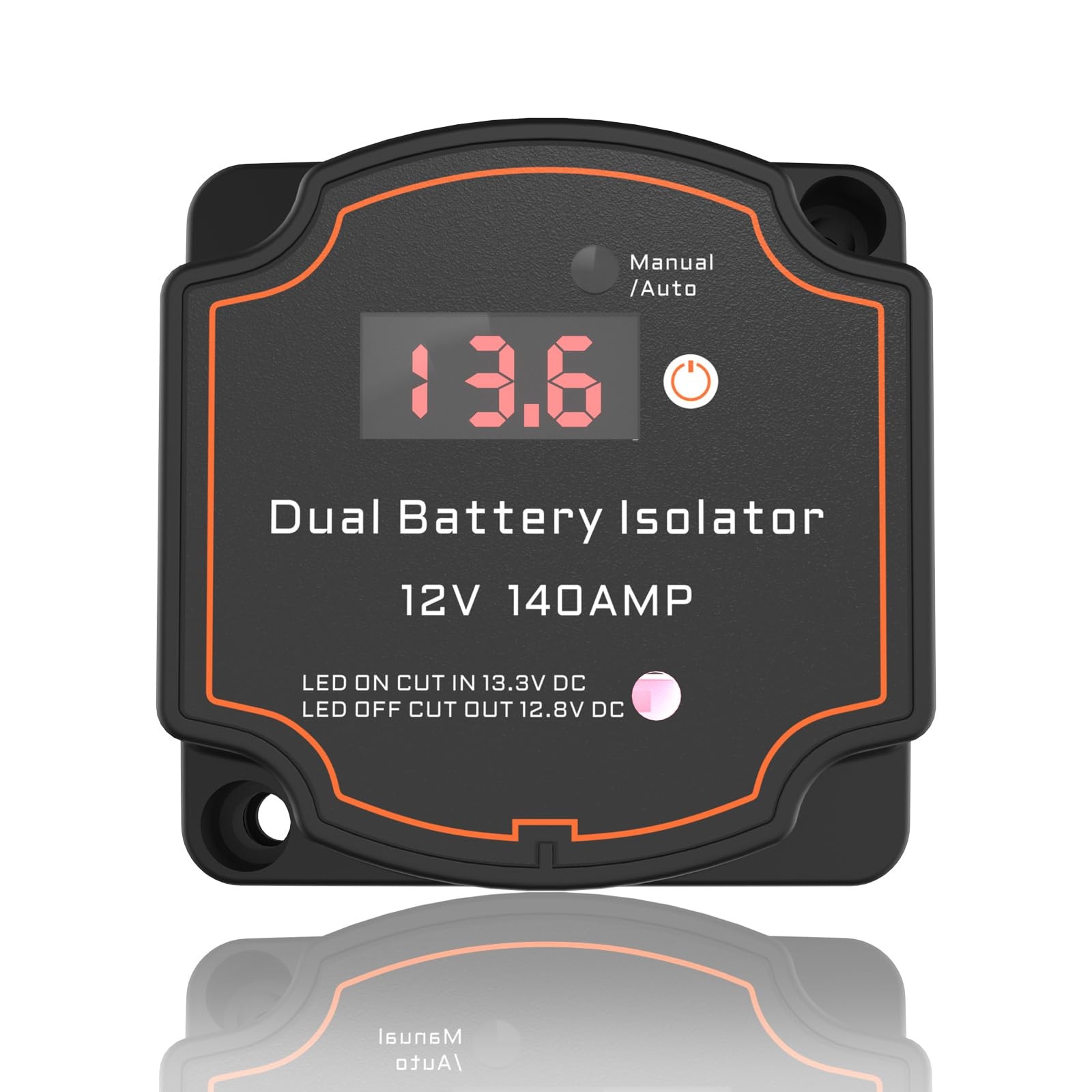 Smart Dual Battery Isolator 12V 140A Auto or Manual Control, Waterproof