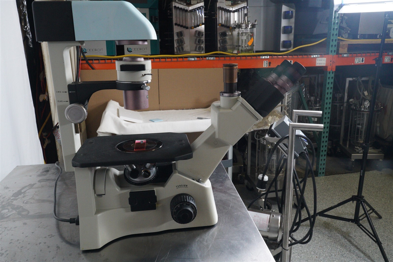Motic AE31 Inverted Phase Contrast Microscope W 4X, PH 10X, PH 40X Objectives
