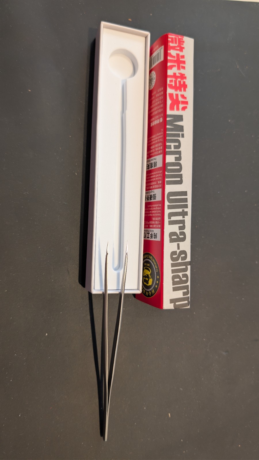 MECHANIC KA-11 S. Steel Tweezers for Chip Tin Planting, Wire Clamping, phone rep