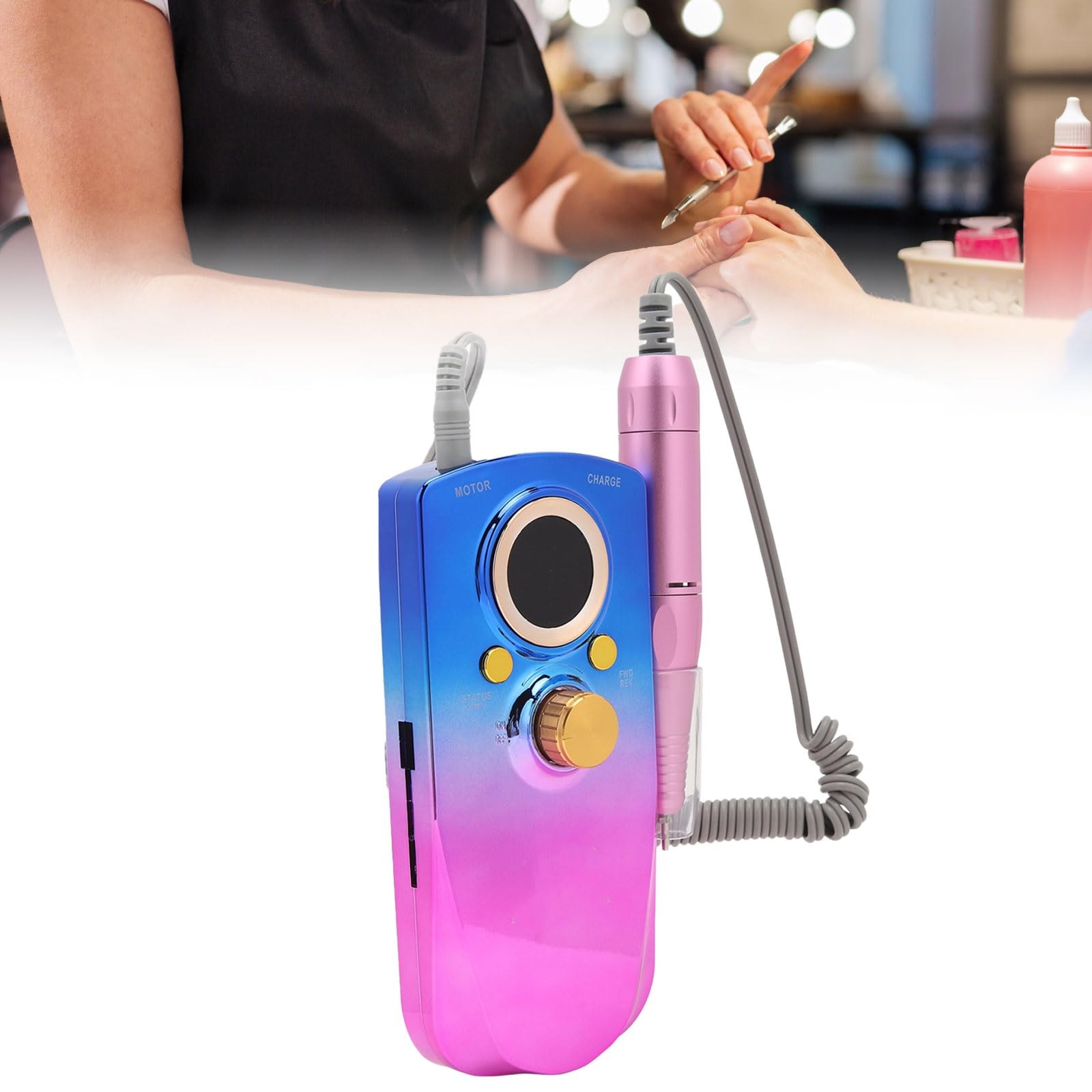 Zetiling Professional Nail Drill, Electric Nail File, Speed Adjustable