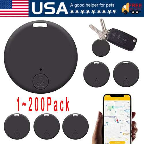 Bluetooth Mini GPS Tracking Tag Key Child Pet Finder Tracker Location Device Lot