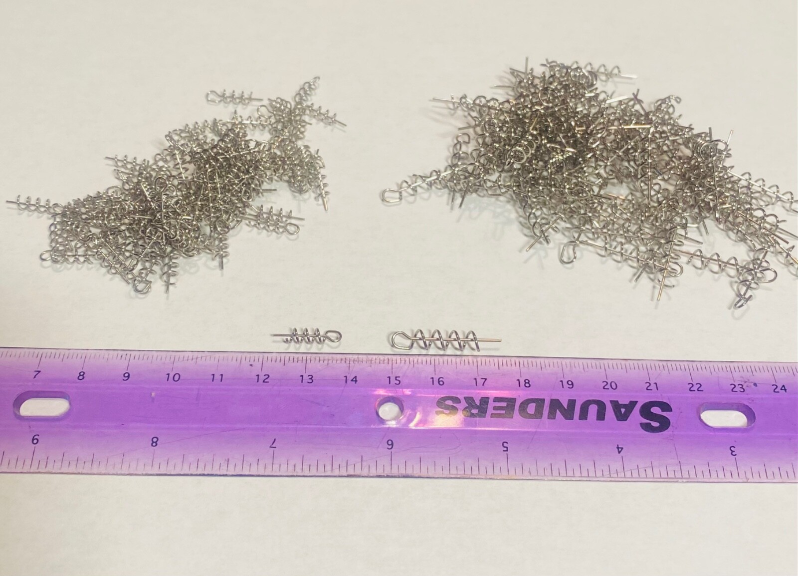 25 pk Centering Pin Spring Twist Lock Screw Latch Swimbait Hook USA Shipping
