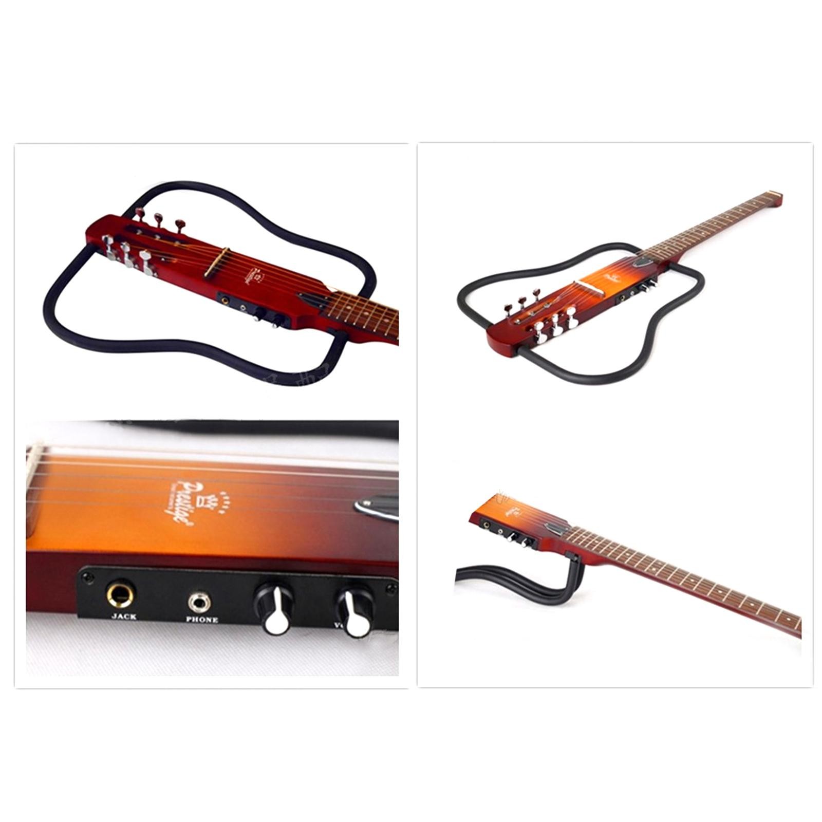 Pre-wired Silent Travel Guitar Pickups with Volume Tone Control & Battery Box