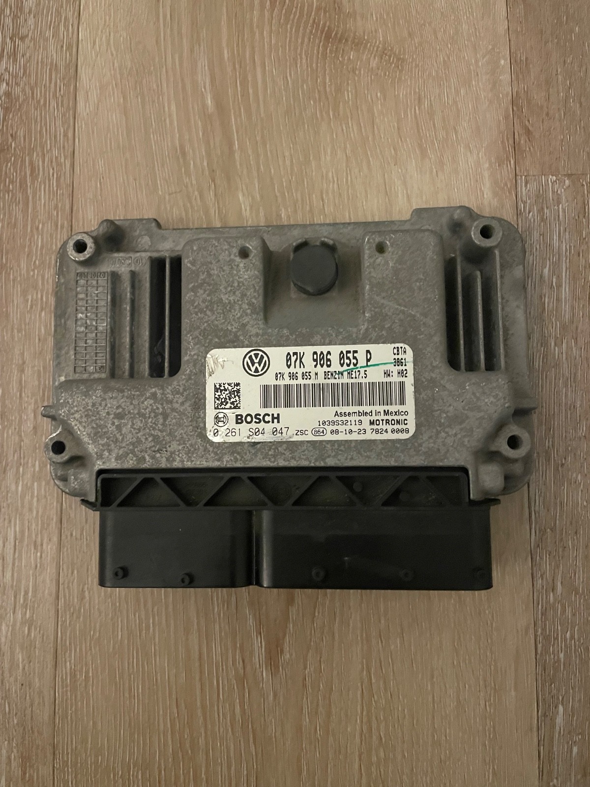 2009 JETTA/RABBIT 2.5L A/T ENGINE COMPUTER MODULE ECM/ECU 07K 906 055 P