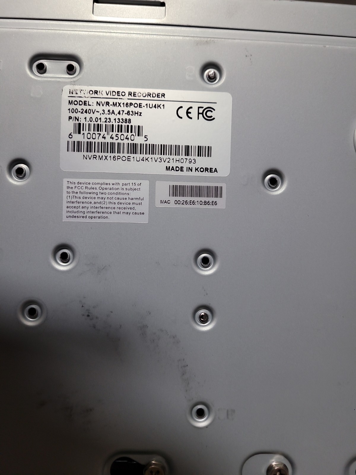 NVR-MX 16POE-1U4K1