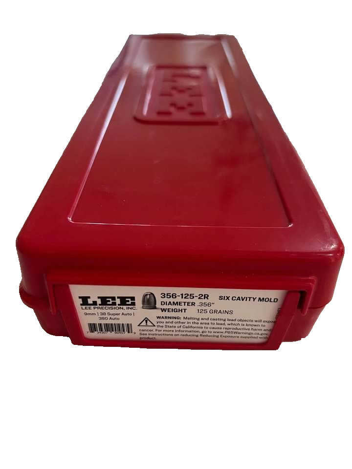 Lee 90457 .356 Cal. 125 Grain 9mm/38 Super/380acp 6-Cavity Bullet Mold