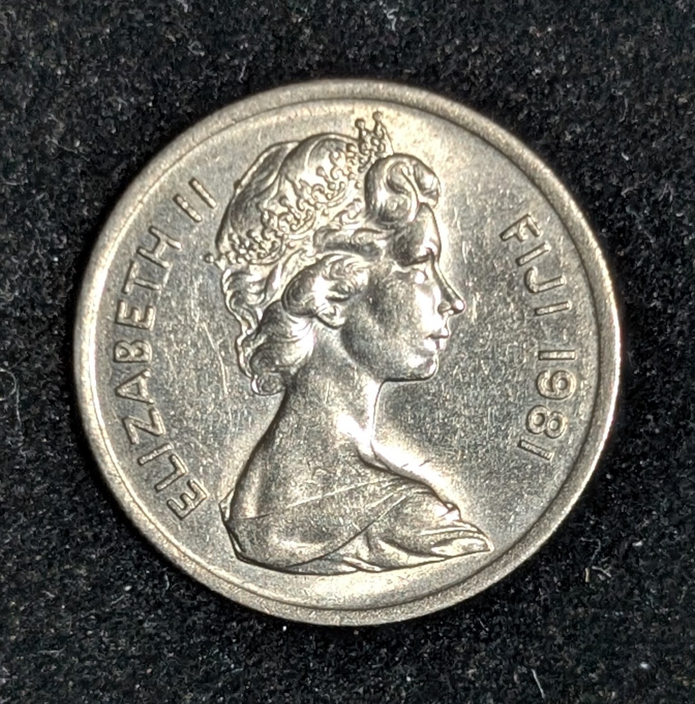 1981 Fiji 5 Cents Circulated KM# 29
