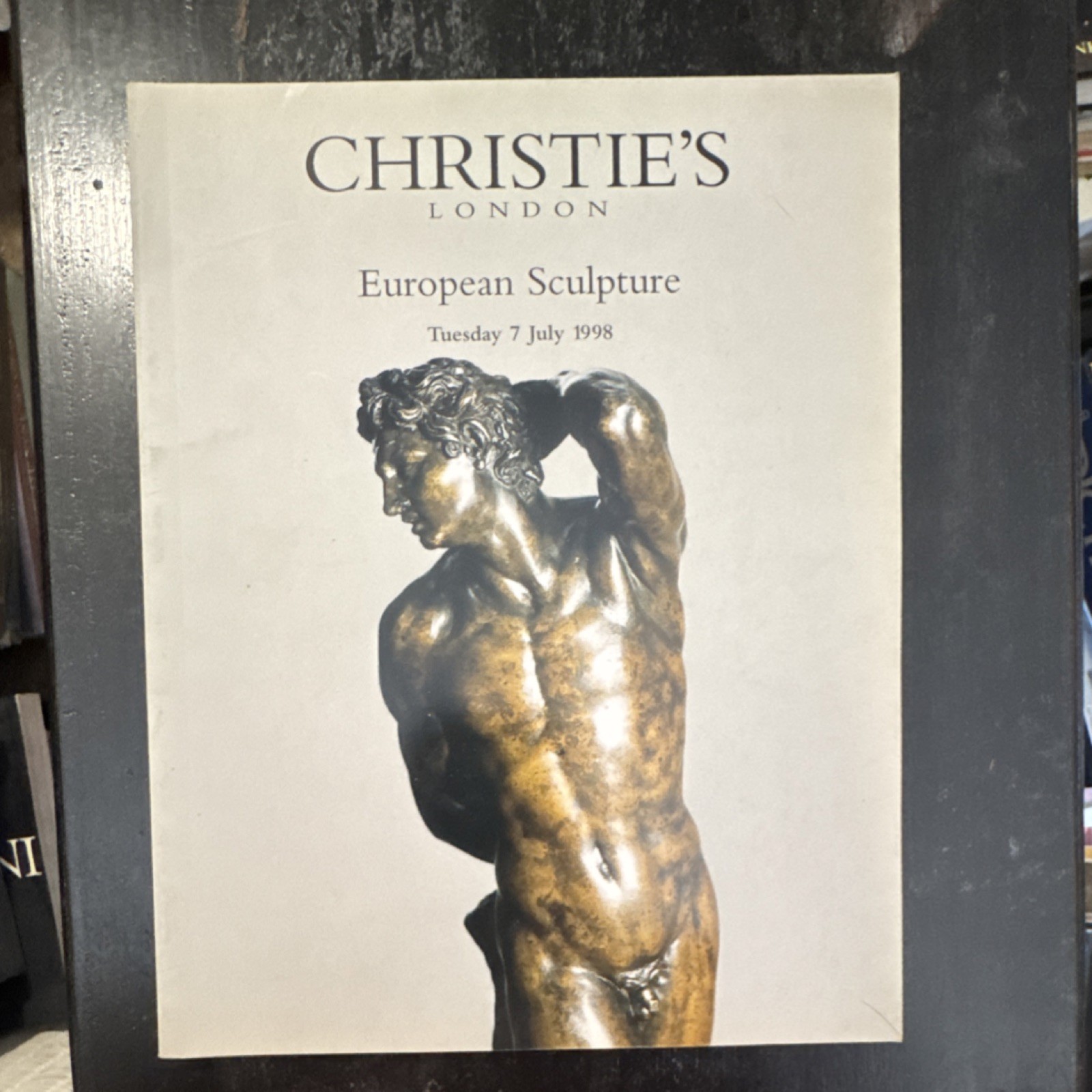 Christie's London European Sculpture Auction Catalog July 7, 1998
