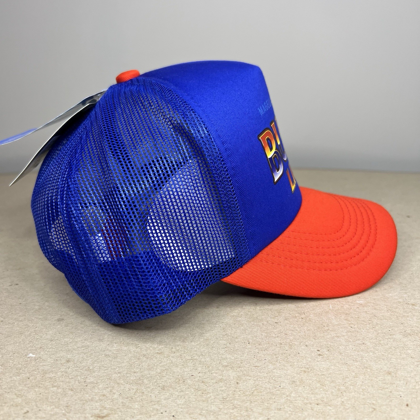 Busch Light Magellan Blue Red Snapback Trucker Hat NWT