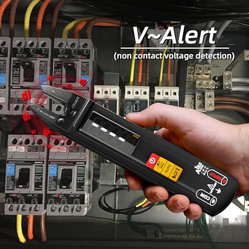 Digital Clamp Meter AC DC Current Open Jaw Fork Meter Rechargeable Auto