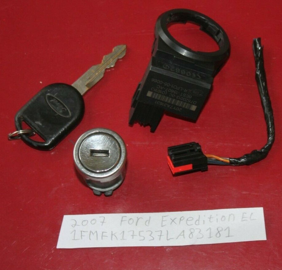 6E5T-15607-AC 2007 Ford Expedition Ignition Cylinder+Anti Theft Pats transceiver