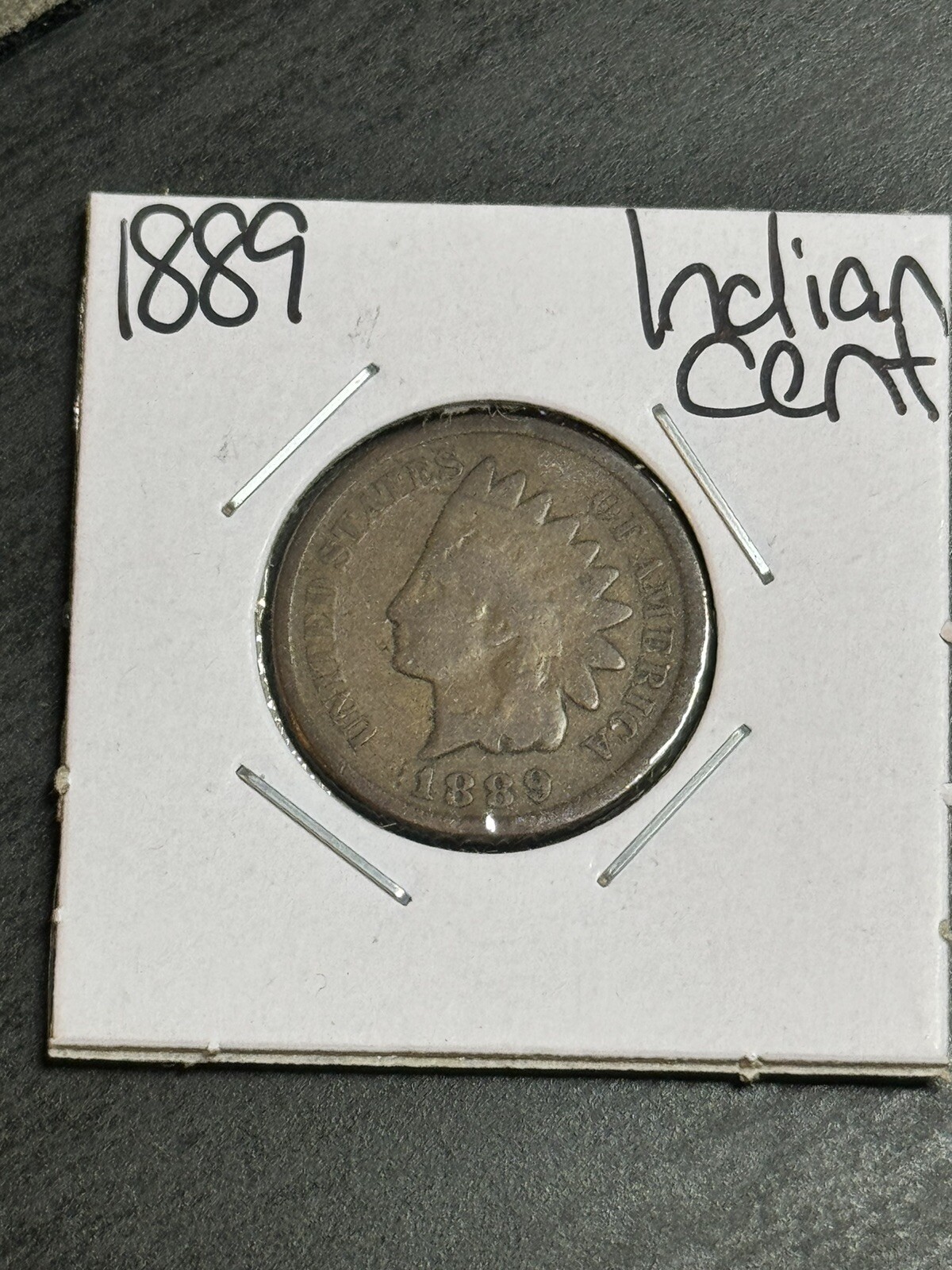 1889 Indian Head Penny Cent Nice Better Date Coin (Raw13357)