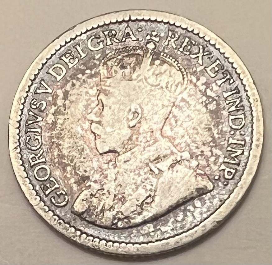 1912 🇨🇦 Canada 5 Cents Silver Coin KM#22 - Combined Shipping - Lot D10c