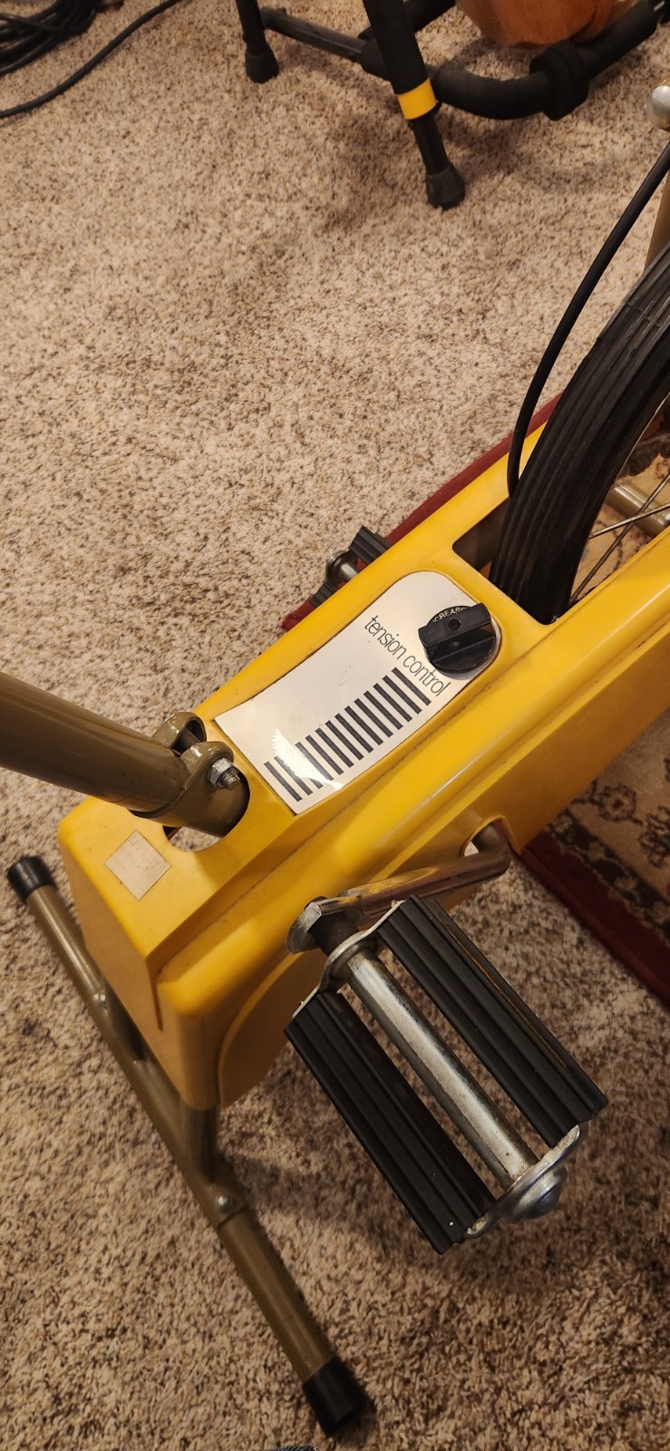 Vintage Sears Exercise Bike Yellow