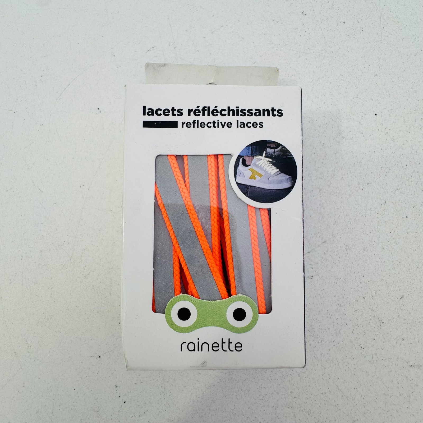 Rainette Reflective Laces One Size Orange Shoe Accessory Safety Set 120cm S02-1