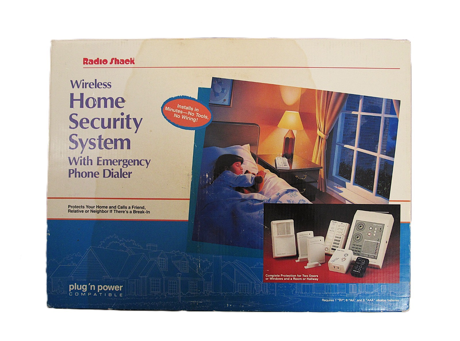 Radio Shack Wireless Home Security System With Emergency Phone Dialer New Open