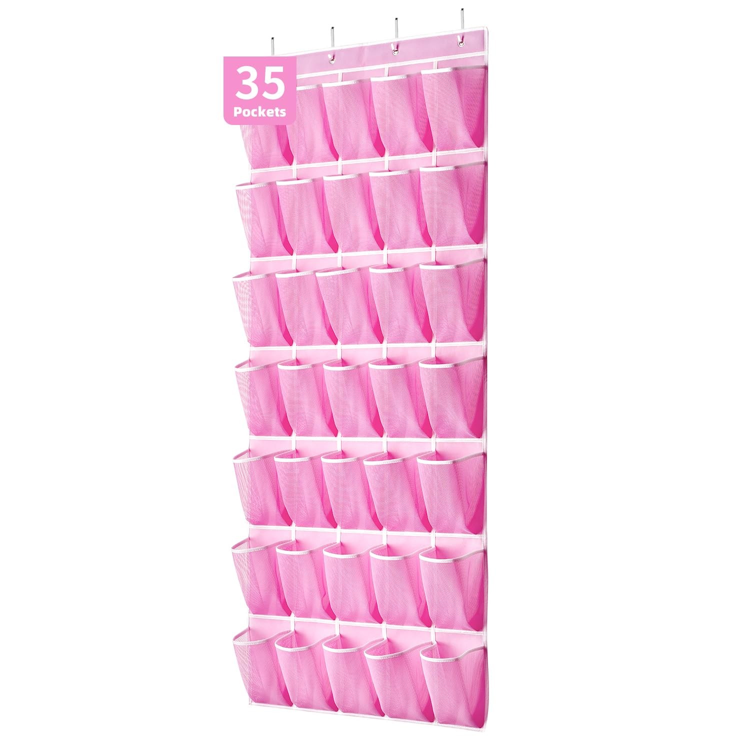 Organizador de zapatos para puerta con 35 bolsillos,organizador zapatos colgante
