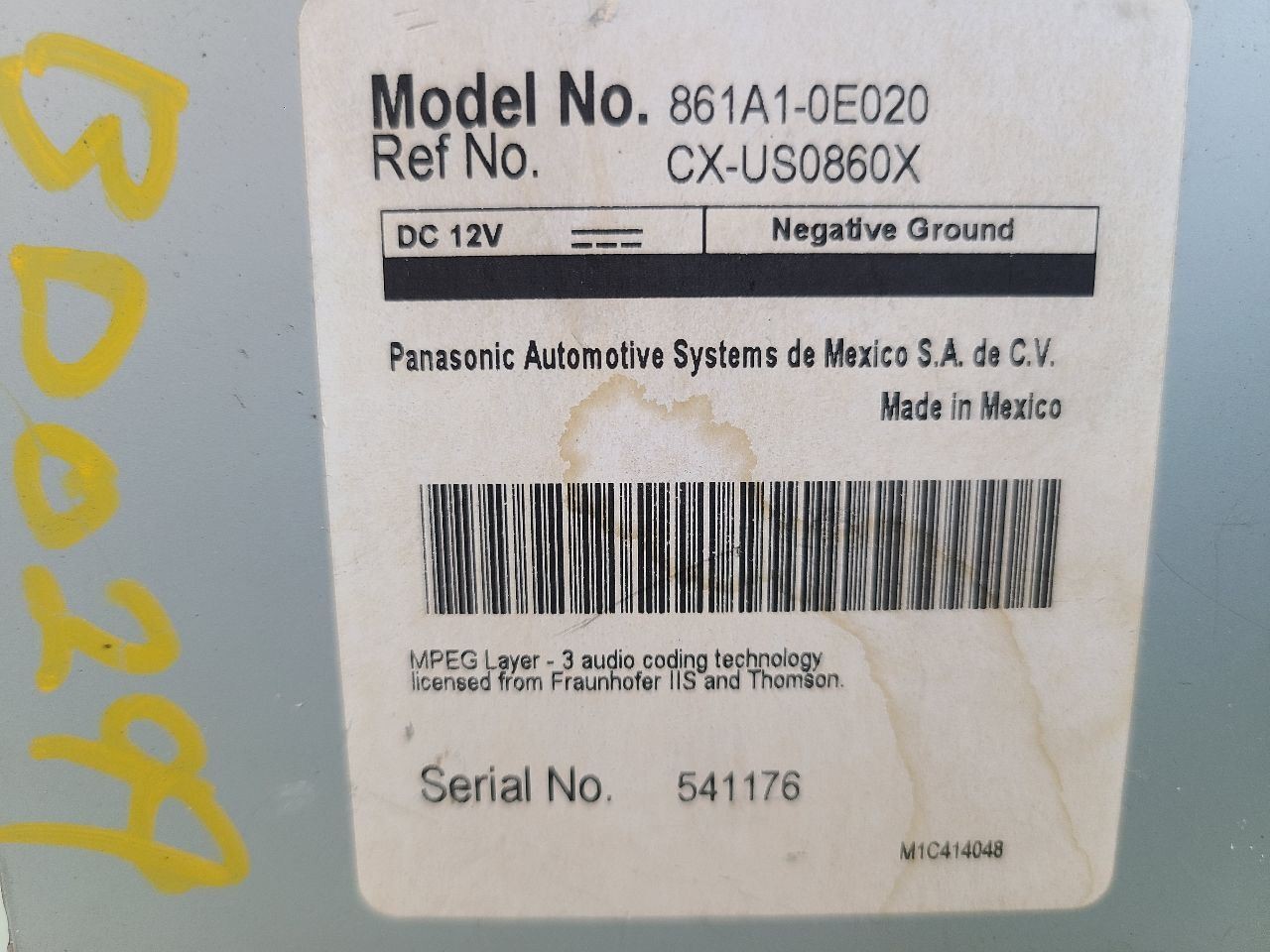 Chassis ECM Communication Multimedia Interface Fits 12-13 TUNDRA 579345