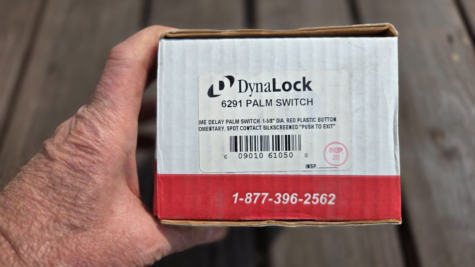 Dynalock 6291 Palm Switch "Door Unlock" button