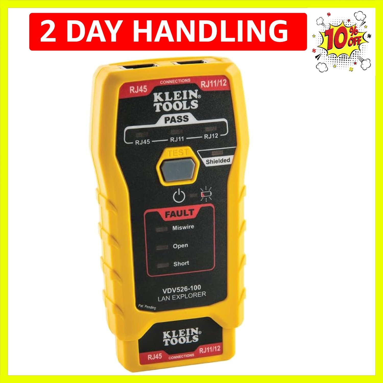 100 Network LAN Cable Tester, VDV Tester, LAN Explorer with Remote
