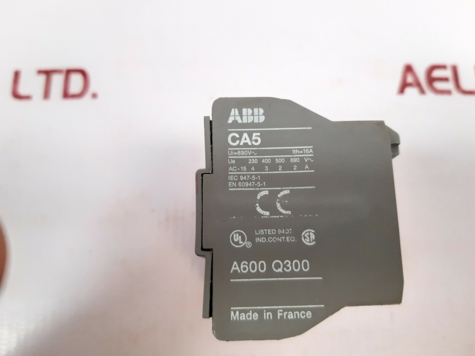 Abb ca5-31e auxiliary contact block