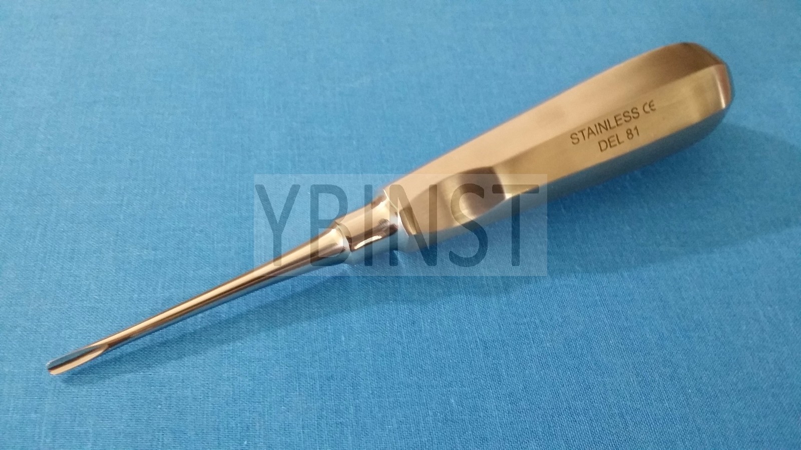 FRENCH STEEL STRAIGHT APICAL ROOT TIP DENTAL EXTRACTING ELEVATOR DEL #81