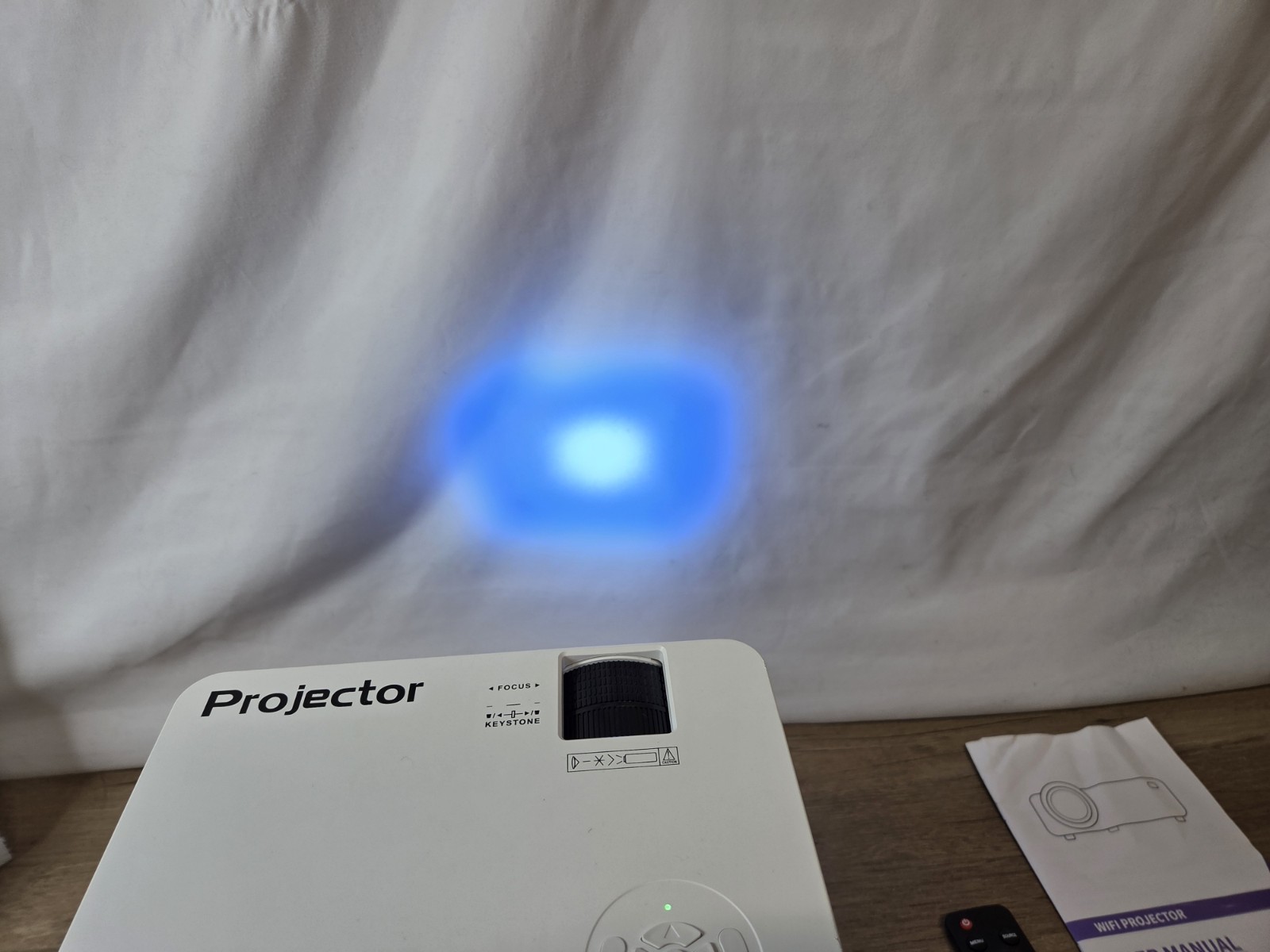 Mini Projector Model QK02 With Remote Bundle With Stand Tested Works Open Box