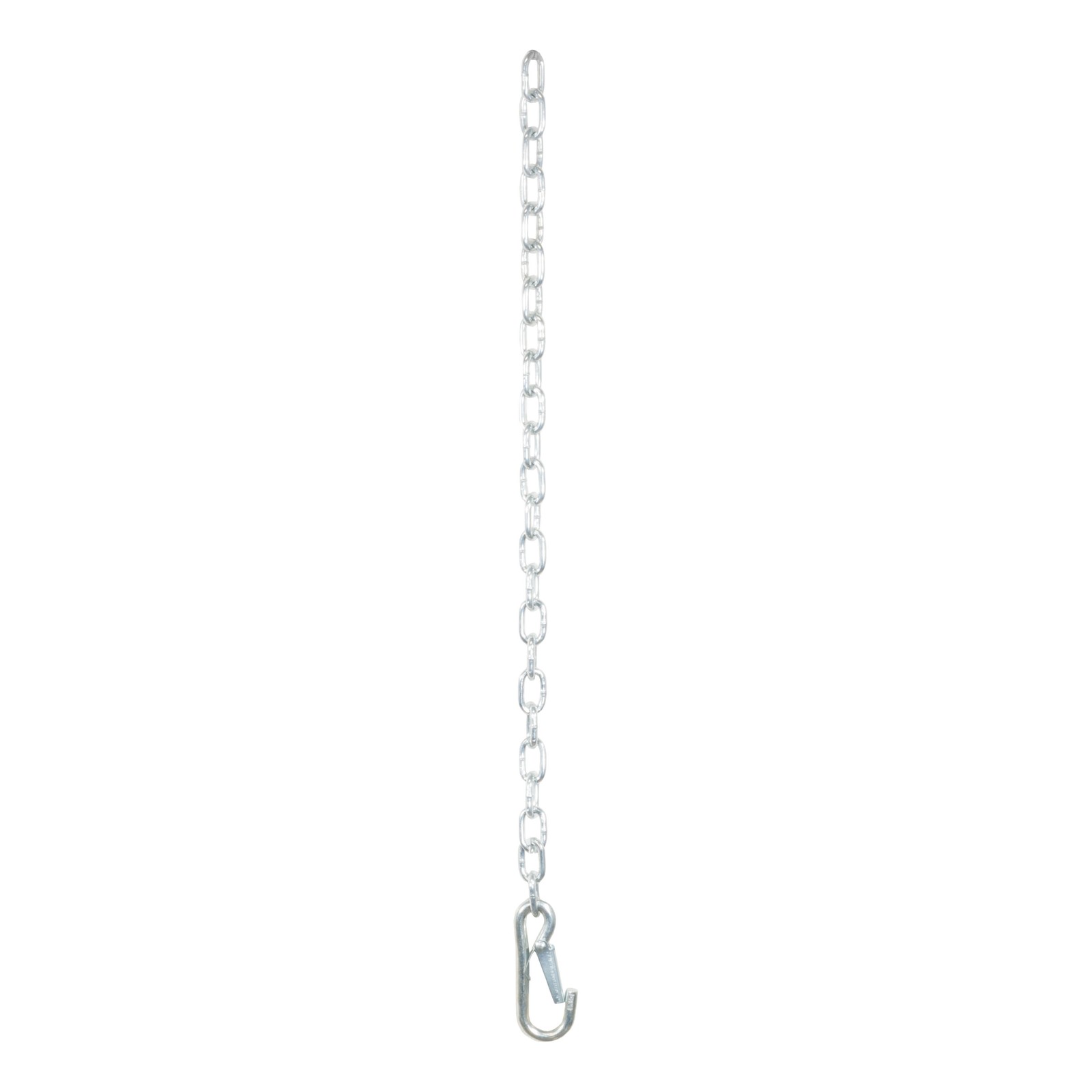 Curt-27" Safety Chain with 1 Snap Hook (2,000 lbs, Clear Zinc)