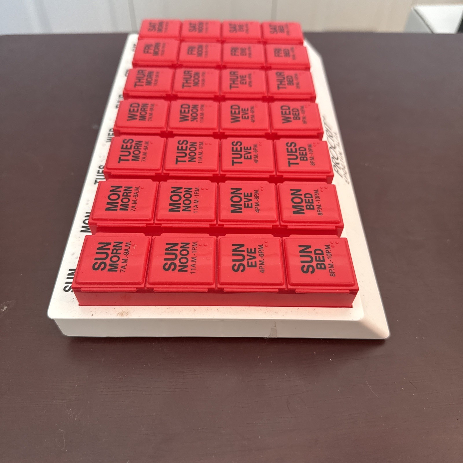 Procrit Epoetin Alfa Weekly Medication Organizer 4x/Day EMPTY Promo Box