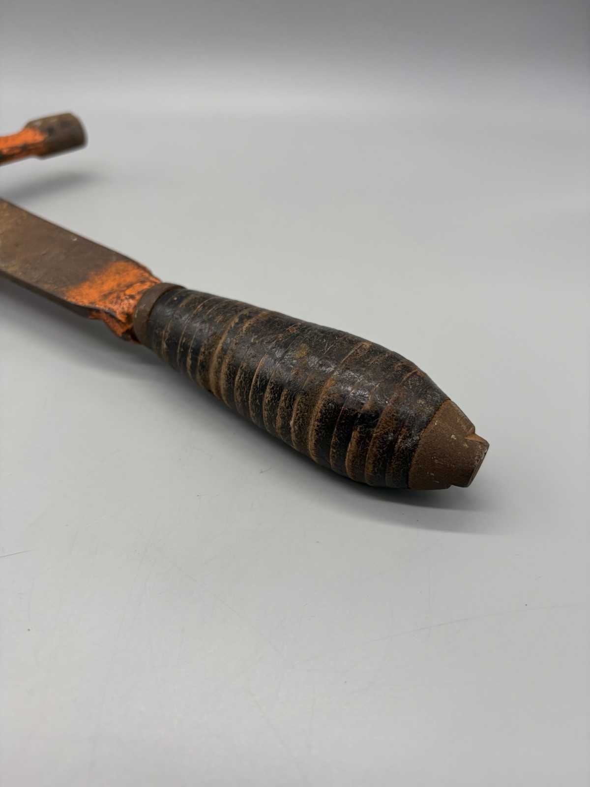 Antique Belden Machine Co. "Slate Roofing Hammer" W/ Leather Stack Handle