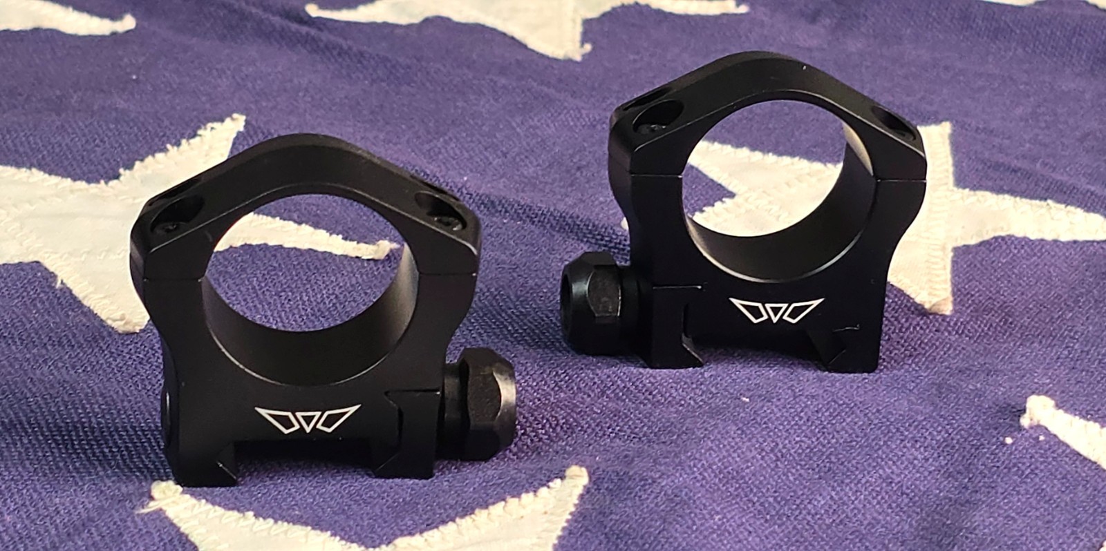 Warne Mountain Tech 1 inch, Low Matte Rings 7200M