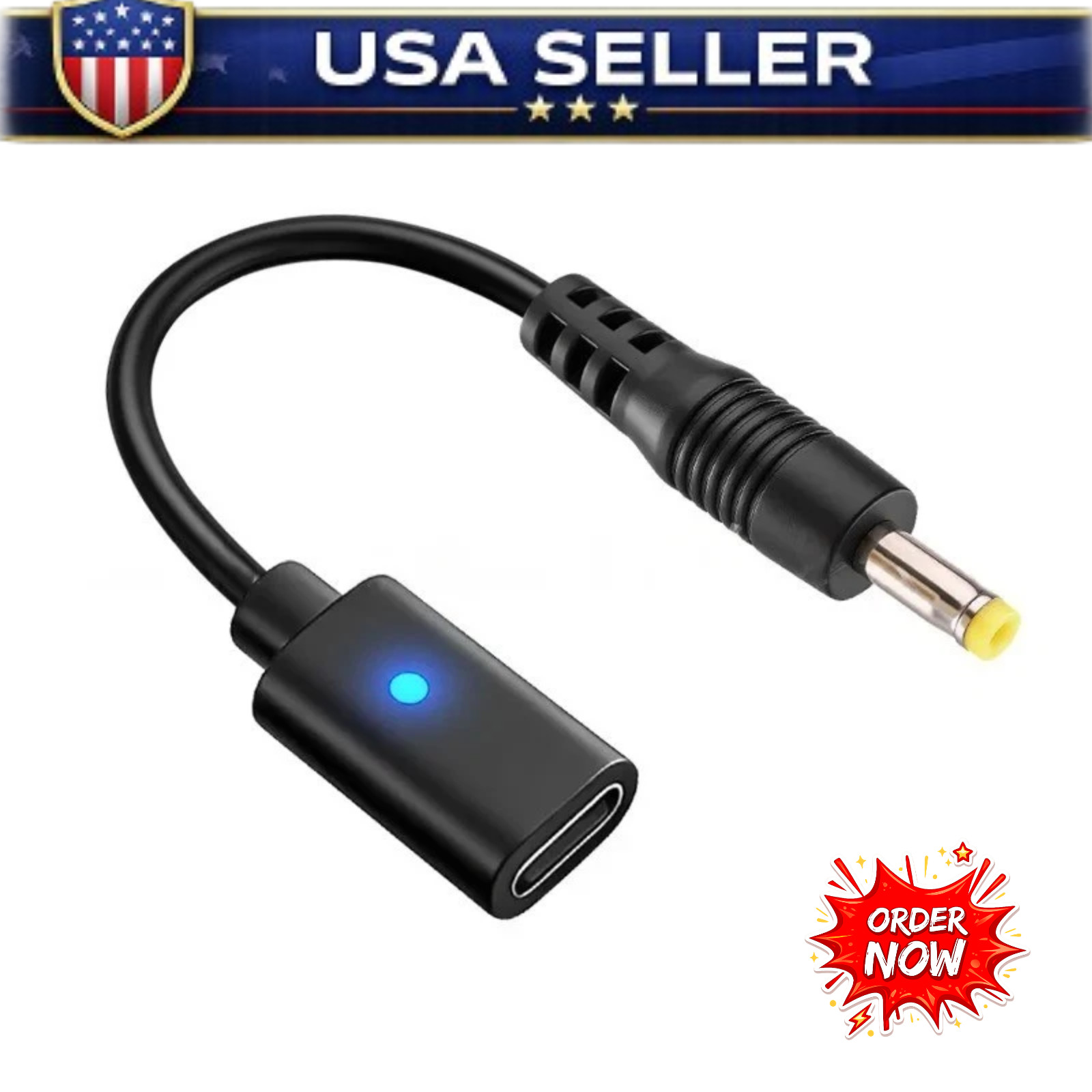 USB C Cable for PSP1000 2000 3000 Controller Charging Adapter Type C LED Convert