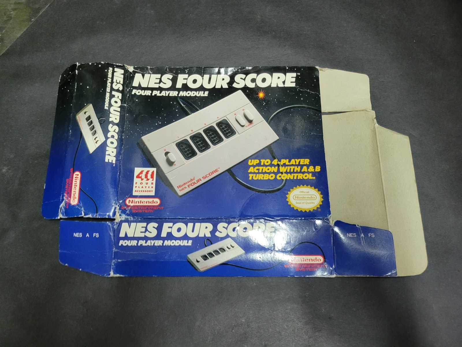 Nintendo Entertainment System NES 1990 Four Score 4-Player Module Box Only