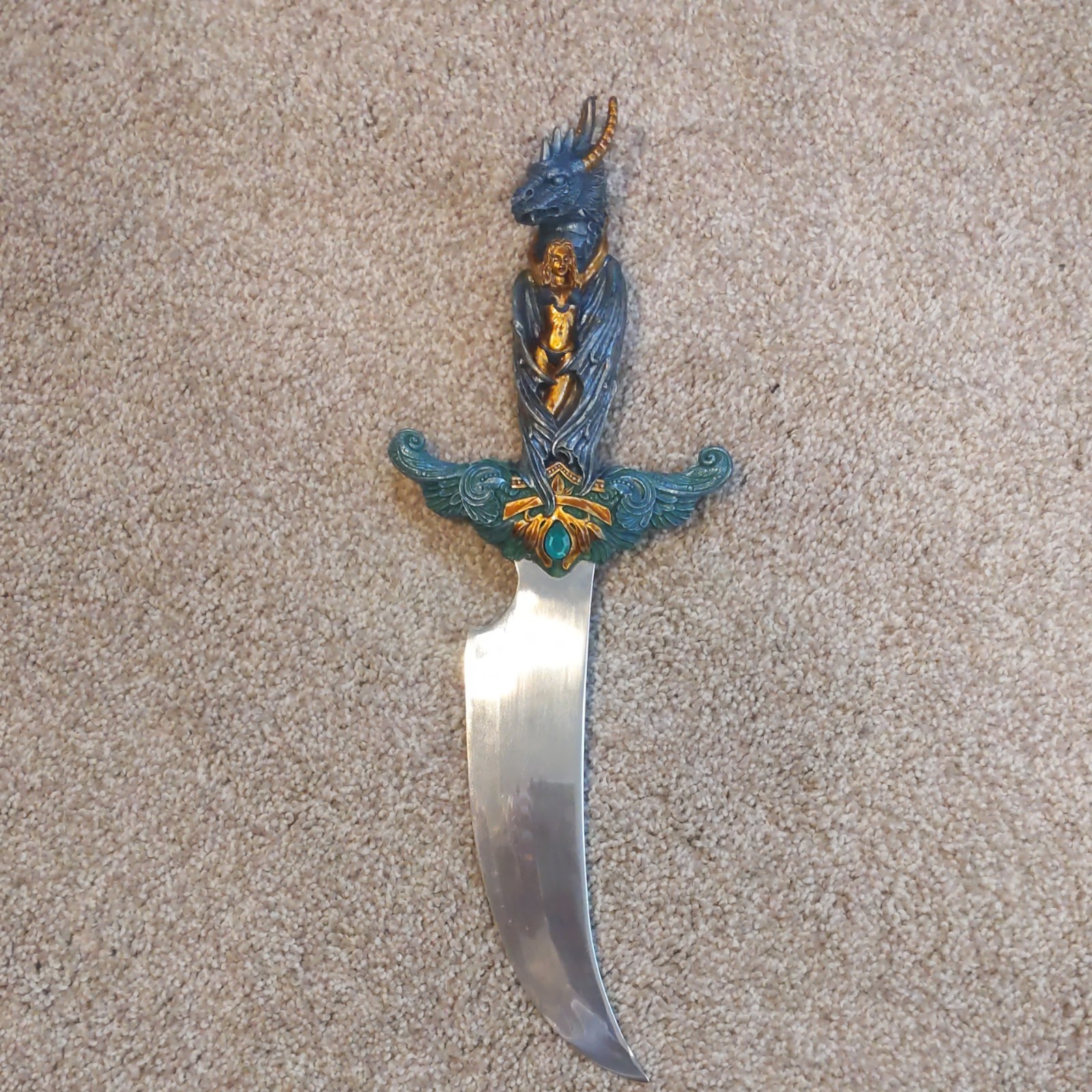Mistress of The Dragon's Realm Dagger Knife By Julie Bell/Franklin Mint B11YU