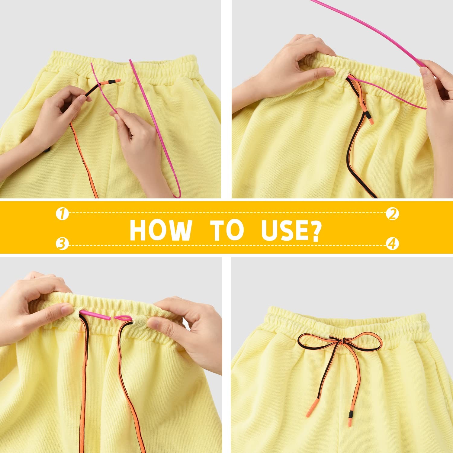 Replacement Drawstrings - 10Pcs Sweatpants Shorts Hoodies Drawstring with 3pc...